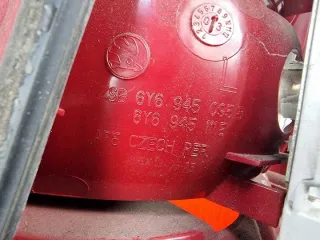 6Y6945095B Фонарь задний левый Skoda Fabia 1 Арт e12518942, вид 3