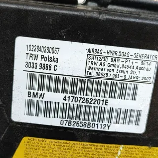 7072622 Подушка безопасности BMW 5 E39 Арт e12506575, вид 6