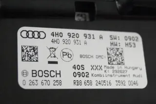 4H0920931A Щиток приборов (приборная панель) Audi A8 D4 (S8) Арт e12496968, вид 2
