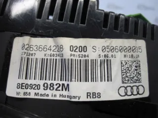 8E0920982M 0263664228 Щиток приборов (приборная панель) Audi A4 B7 Арт e12496880, вид 5