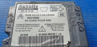 9653190880 603602500 Блок AirBag Citroen Berlingo 1 Арт e12495931, вид 2