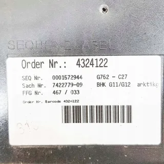 727584 Крышка багажника (дверь 3-5) BMW 7 G11/G12 Арт e12495016, вид 5