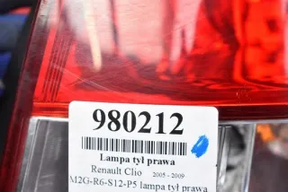  Фонарь задний правый Renault Clio 3 Арт e12493172, вид 10
