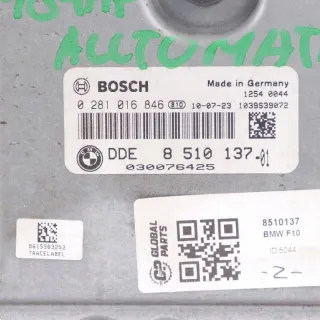8510137 Блок управления двигателем BMW 5 F10/F11/GT F07 Арт e12482367, вид 7