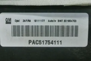 13111177 Подушка безопасности Opel Zafira B Арт e12471871, вид 3