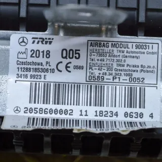 34169923E Подушка безопасности Mercedes C W205 Арт e12470149, вид 5