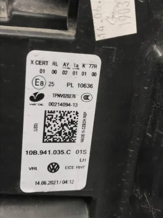 10B941035C Фара левая Volkswagen ID3 Арт e12448038, вид 13