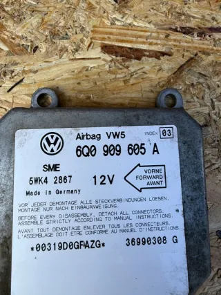 6Q0909605A Блок AirBag Volkswagen Golf 4 Арт e12428681, вид 2
