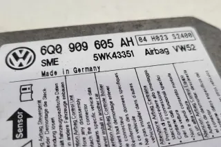 6Q0909605AH Блок AirBag Volkswagen Caddy 3 Арт e12428644, вид 1