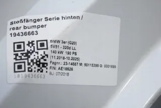 8493938 51128493938 AE18626 Бампер задний BMW 3 G20/G21 Арт e12419784, вид 7