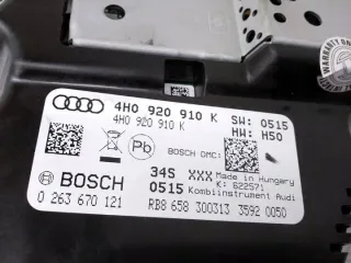 4H0920910K Щиток приборов (приборная панель) Audi A8 D4 (S8) Арт e12409857, вид 7