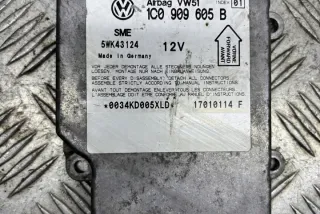1C0909605B Блок AirBag Volkswagen Passat B5 Арт e12409577, вид 2
