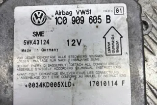 1C0909605B Блок AirBag Volkswagen Passat B5 Арт e12409577, вид 5