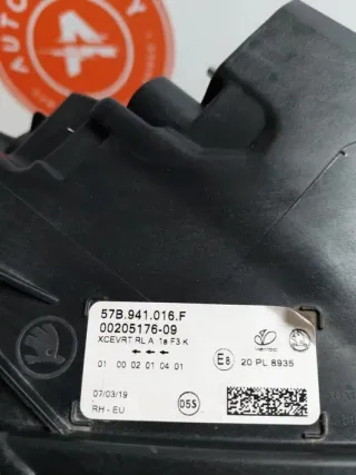 57B941016F 7P5941591AJ 57B941016C Фара правая Skoda Karoq Арт e12404530, вид 4