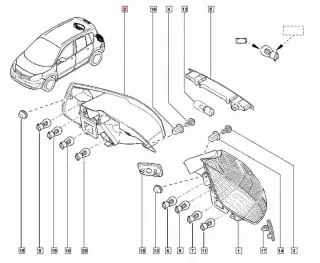 8200127702 2SK008659-02 Фонарь задний правый Renault Scenic 2 Арт e12400029, вид 2