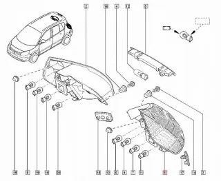 8200127704 2SK008659-01 Фонарь задний левый Renault Scenic 2 Арт e12400028, вид 2
