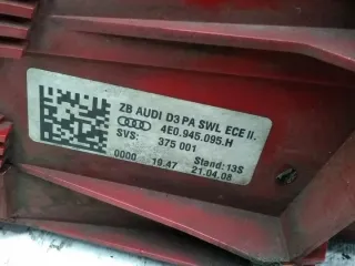 4E0945095H Фонарь задний левый Audi A8 D3 (S8) Арт e12398156, вид 7