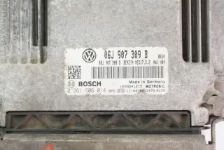 06J907309B 0261S06014 Блок управления двигателем Volkswagen Passat B7 Арт e12393232, вид 2