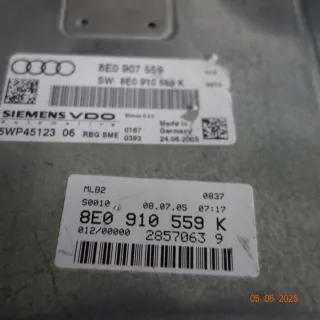 8E0907559 8E0910559K Блок управления двигателем Audi A4 B7 Арт e12387625, вид 2