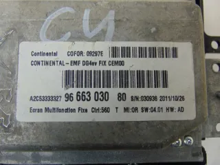 9666303080 Блок навигации Citroen C4 2 Арт e12384793, вид 11