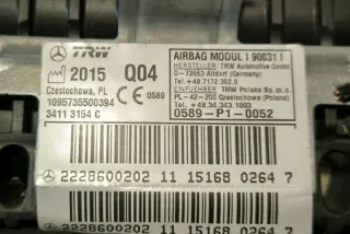 W222, 2228600202 Подушка безопасности Mercedes S W222 Арт e12380029, вид 3
