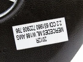 1668600002 Подушка безопасности Mercedes ML/GLE W166 Арт e12379993, вид 6