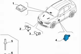 50536741 Датчик удара Alfa Romeo Stelvio Арт e12377734, вид 4