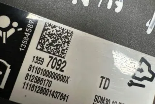 13597092 Блок AirBag Opel Corsa E Арт e12364474, вид 1