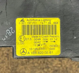 A1698200561 Фара левая Mercedes A W169 Арт e12360727, вид 4