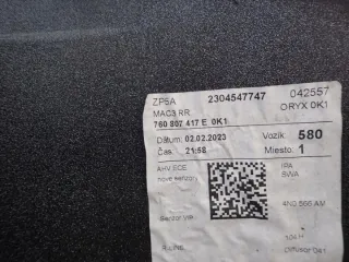 760807417E Бампер задний Volkswagen Touareg 3 Арт e12339776, вид 7