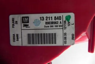 13211840 Фонарь задний правый Opel Astra K Арт e12298343, вид 1