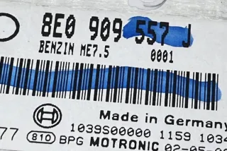 8E0909557J Блок управления двигателем Audi A4 B6 Арт e12290298, вид 2