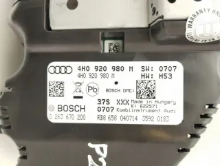 4H0920980M Щиток приборов (приборная панель) Audi A8 D4 (S8) Арт e12273352, вид 5
