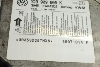 1C0909605K Блок AirBag Skoda Fabia 2 Арт e12272746, вид 2