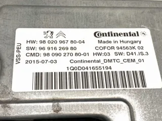 9802096780 LORK-1273-105887 Блок управления (другие) Peugeot 508 Арт e12268564, вид 4