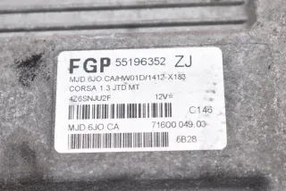 55196352 Блок управления двигателем Opel Corsa C Арт e12243746, вид 7