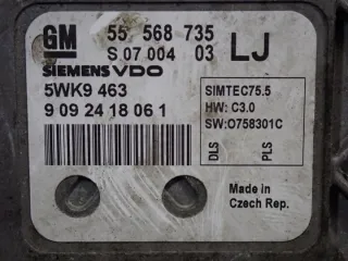 55568735 Блок управления двигателем Opel Astra H Арт e12243554, вид 3