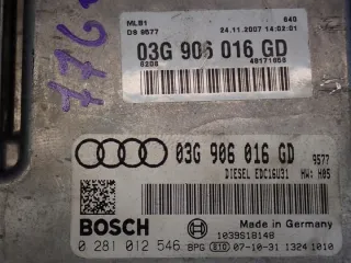 03G906016GD 0281012546 Блок управления двигателем Audi A4 B7 Арт e12239062, вид 4