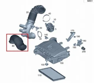 A4475280724 Гофра инжектора Mercedes Vito W447 Арт e12235825, вид 4