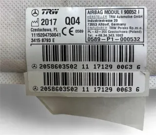 A2058603502 Подушка безопасности Mercedes C W205 Арт e12228567, вид 5