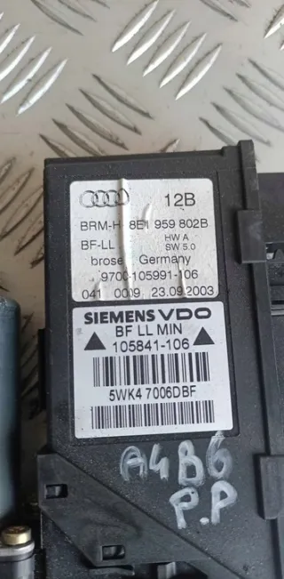 8E1959802B Моторчик стеклоподъемника Audi A4 B6 Арт e12217437, вид 4