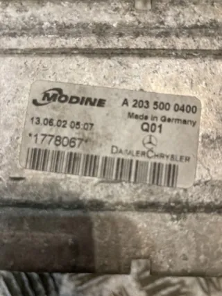 2035000400 Интеркулер Mercedes C W203 Арт e12212769, вид 4