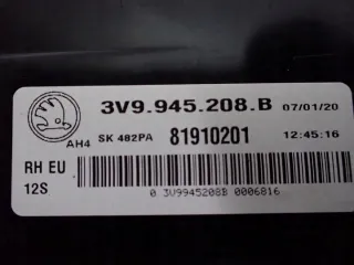 3V9945208B 3V9945208 Фонарь задний правый Skoda Superb 3 Арт e12185995, вид 5