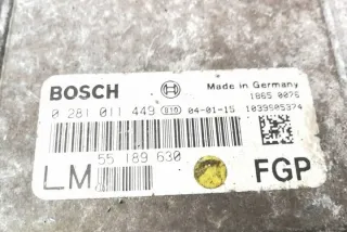 0281011449 Блок управления двигателем Opel Signum Арт e12172296, вид 4