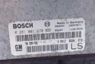 F69_ 90589736 Блок управления двигателем Opel Astra G Арт e12172092, вид 3