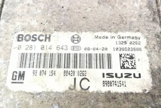 8980741541 Блок управления двигателем Opel Astra H Арт e12172063, вид 1