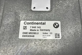 7645143 Блок управления двигателем BMW 5 F10/F11/GT F07 Арт e12168355, вид 2