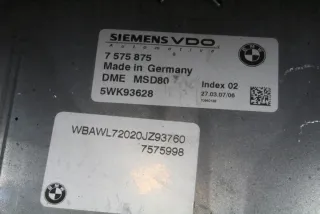 7575875 Блок управления двигателем BMW 3 E90/E91/E92/E93 Арт e12168185, вид 4