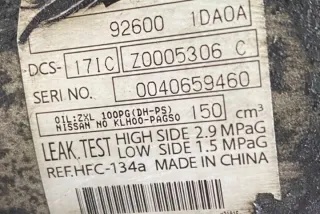 926001DA0A Компрессор кондиционера Nissan X-Trail T31 Арт e12162641, вид 4