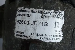 92600JD71B Компрессор кондиционера Nissan Qashqai 2 Арт e12162618, вид 2